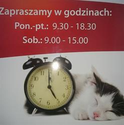 Sklep zoologiczny Reksio, Elbląg godziny otwarcia