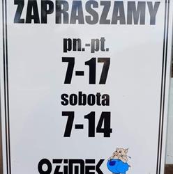 Zakład przetwórstwa mięsnego OZIMEK, Dobiegniew godziny otwarcia
