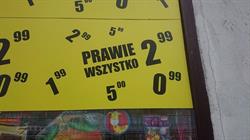 Prawie wszystko od 0,20 do 15,00, Trzebnica godziny otwarcia