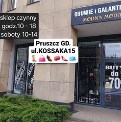 Obuwie i Galanteria MODNA MODA, Pruszcz Gdański godziny otwarcia