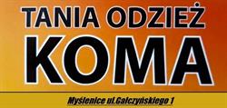 KOMA odzież używana, Myślenice godziny otwarcia