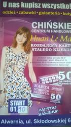Centrum Chińskie Huan Le Mai, Alwernia godziny otwarcia