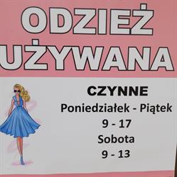 Fashion Style - Odzież Używana, Kartuzy godziny otwarcia