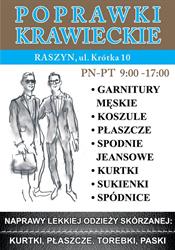 Pracownia krawiecka Raszyn, godziny otwarcia
