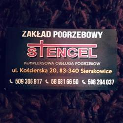 Zakład Pogrzebowy Jan Stencel, Sierakowice godziny otwarcia