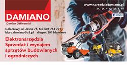 DAMIANO, Gołaczewy godziny otwarcia