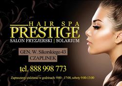Prestige Hair Spa Sylwia Czernia Salon Fryzjerski i Solarium, Czaplinek godziny otwarcia