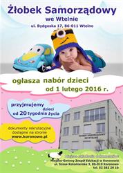 Żłobek Samorządowy we Wtelnie, Wtelno godziny otwarcia