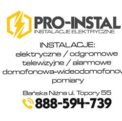 Sebastian Bobak Pro-Instal Instalacje Elektryczne, Bańska Niżna godziny otwarcia