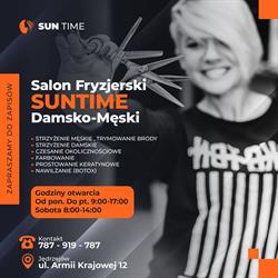 SUNTIME Salon fryzjerski & Solarium, Jędrzejów godziny otwarcia