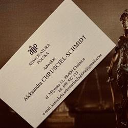 Adwokat Aleksandra Chruściel - Schmidt, Chojnice godziny otwarcia