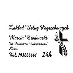 Zakład Usług Pogrzebowych Marcin Brodowski, Ślesin godziny otwarcia