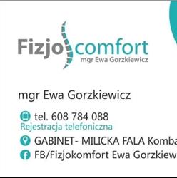 Fizjocomfort Ewa Gorzkiewicz, Milicz godziny otwarcia