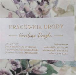 Pracownia Urody Karolina Reszke, Kartuzy godziny otwarcia