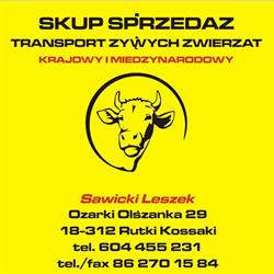 Sawicki Leszek transport zwierząt między narodowy i krajowy skup i sprzedaż cięląt, Rutki-Kossaki godziny otwarcia
