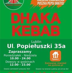 Dhaka Kebab, Lublin godziny otwarcia