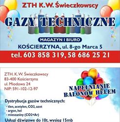 Gazy Techniczne, Kościerzyna godziny otwarcia