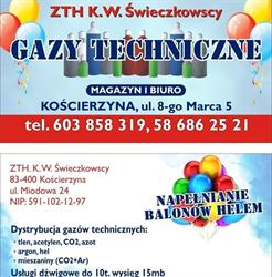 Gazy Techniczne, Kościerzyna godziny otwarcia