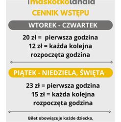 Sala Zabaw Maskotkolandia z kawiarenką, Chrzanów godziny otwarcia