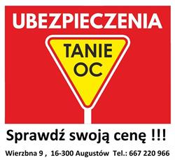 Ubezpieczenia - Augustów, godziny otwarcia