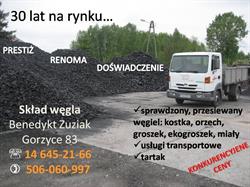 Skład Węgla Benedykt Zuziak, Gorzyce godziny otwarcia