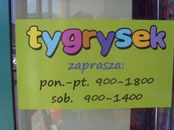 Tygrysek, Pabianice godziny otwarcia