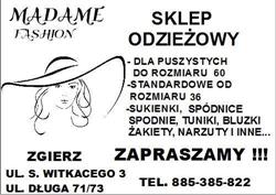 Madame Fashion, Zgierz godziny otwarcia