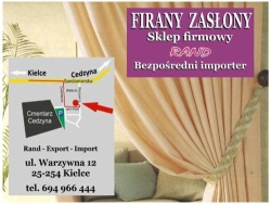 Firany Zasłony - Sklep firmowy Rand, Kielce godziny otwarcia