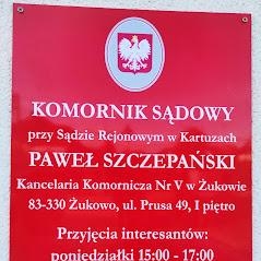 Komornik Żukowo Paweł Szczepański, godziny otwarcia