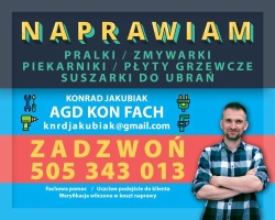 AGD KON FACH Naprawa sprzętu gospodarstwa domowego Konrad Jakubiak Warszawa, godziny otwarcia