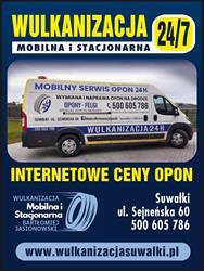 Wulkanizacja Mobilna i Stacjonarna Bartłomiej Jasionowski, Suwałki godziny otwarcia