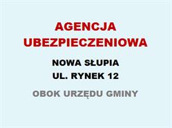 Ubezpieczenia Nowa Słupia Gawęcki Damian, godziny otwarcia