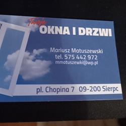 Kajmar Twoje Okna I Drzwi - Mariusz Matuszewski, Sierpc godziny otwarcia