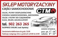 Sklep Motoryzacyjny CTM, Słopnice godziny otwarcia