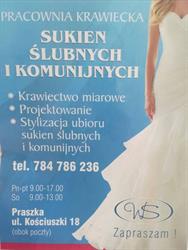 Suknie ślubne, Praszka godziny otwarcia