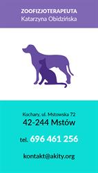 Zoofizjoterapeuta Katarzyna Obidzińska, Kuchary godziny otwarcia