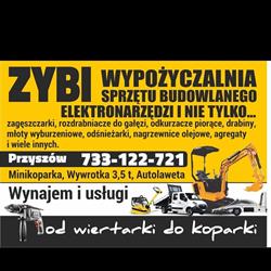 ZYBI Wypożyczalnia sprzętu budowlanego, Przyszów godziny otwarcia