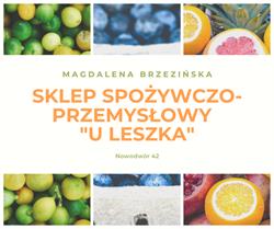 Sklep spożywczo-przemysłowy "U Leszka", Nowodwór godziny otwarcia