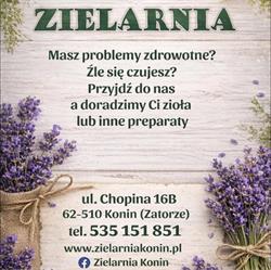 Zielarnia Konin, godziny otwarcia