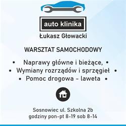 Auto Klinika Łukasz Głowacki, Sosnowiec godziny otwarcia