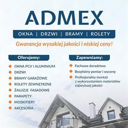 ADMEX OKNA / ROLETY / BRAMY GARAŻOWE / DRZWI / PARAPETY, Mielec godziny otwarcia
