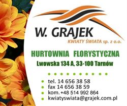 W. Grajek - Kwiaty Świata, Tarnów godziny otwarcia