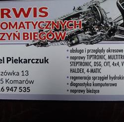 Serwis Automatycznych Skrzyń Biegów, Daniel Piekarczuk, Tomaszówka godziny otwarcia