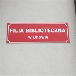 Filia Biblioteczna w Uhowie, Uhowo godziny otwarcia