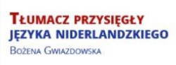Tłumacz Przysięgły Języka Niderlandzkiego mgr. Bożena Gwiazdowska, Zelów godziny otwarcia