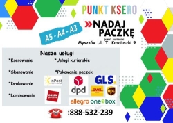 Nadaj Paczke- punkt kurierski, Myszków godziny otwarcia