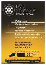 Wulkanizacja MOBILNA naprawa samochodów, mobilny mechanik (For Control), Lublin - godziny otwarcia