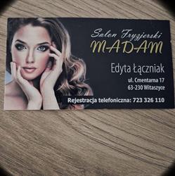 Salon fryzjerski MADAM Edyta Łączniak, Witaszyce godziny otwarcia
