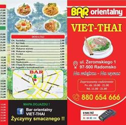 Bar orientalny Viet-Thai, Radomsko godziny otwarcia