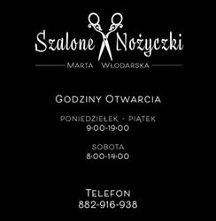 Szalone nożyczki, Pruszków godziny otwarcia